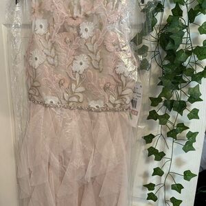Rare Editions Pink Floral Kids Formal Dress